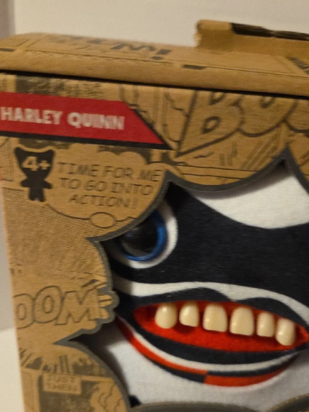 DC x Fuggler Harley Quinn Kids Plush - Black, White & Red
